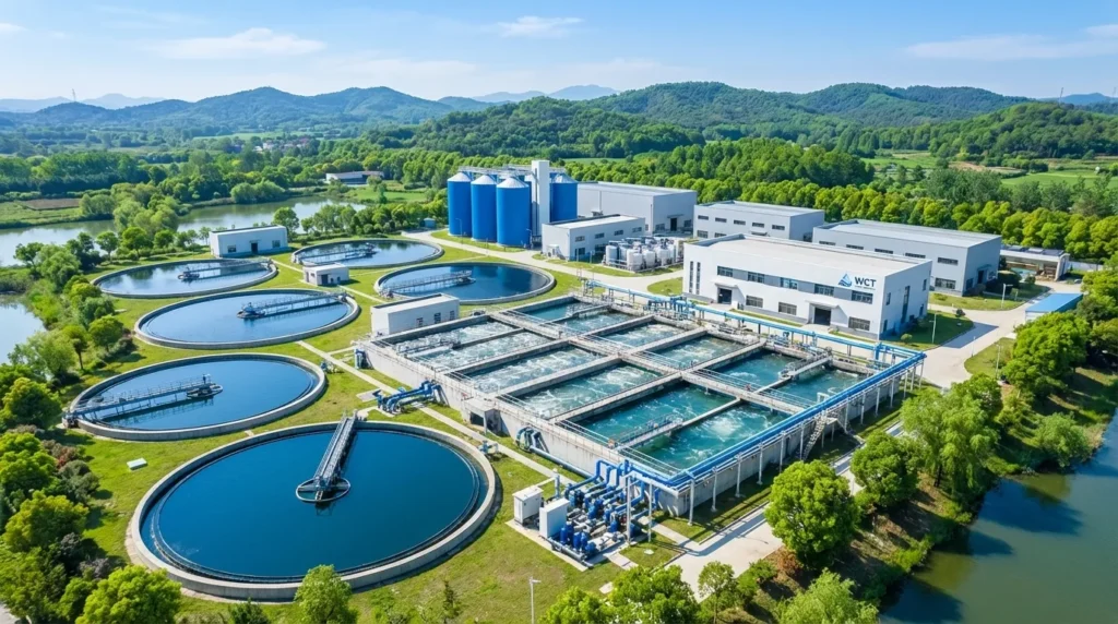 installations municipales complètes pour le traitement de l'eau