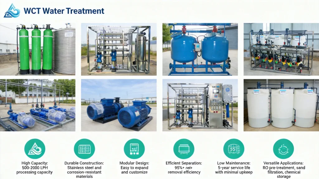 solution de traitement de l'eau commerciale