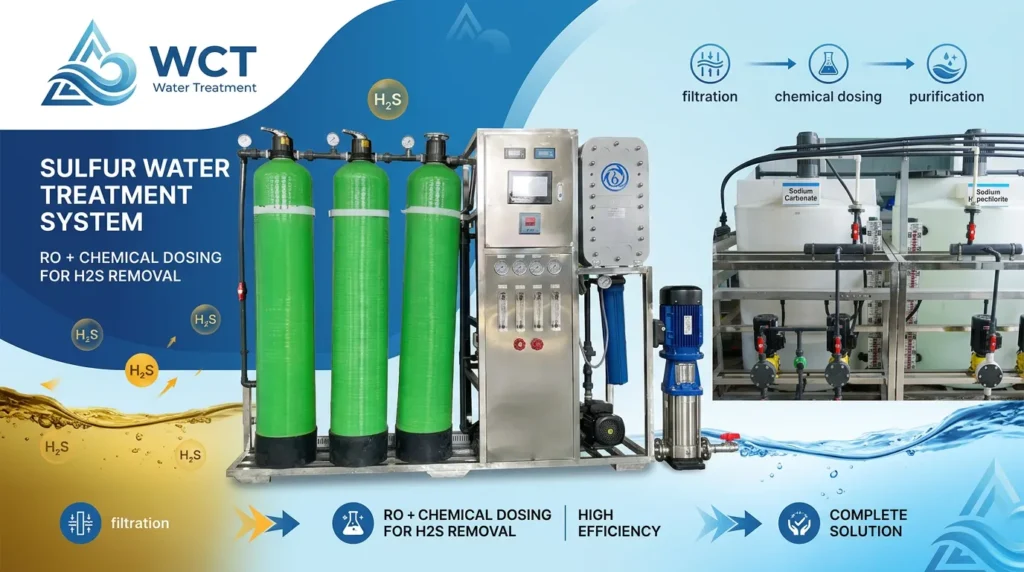 solution de traitement de l'eau au soufre