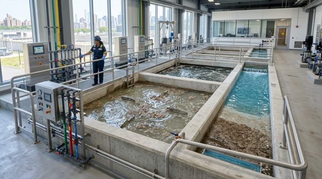 traitement de l'eau par floculation