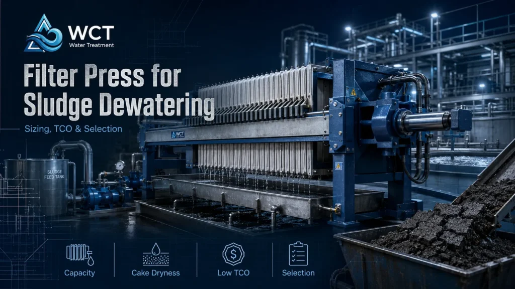 Dimensionnement, TCO et sélection des presses à filtre pour le déshydratation de boue