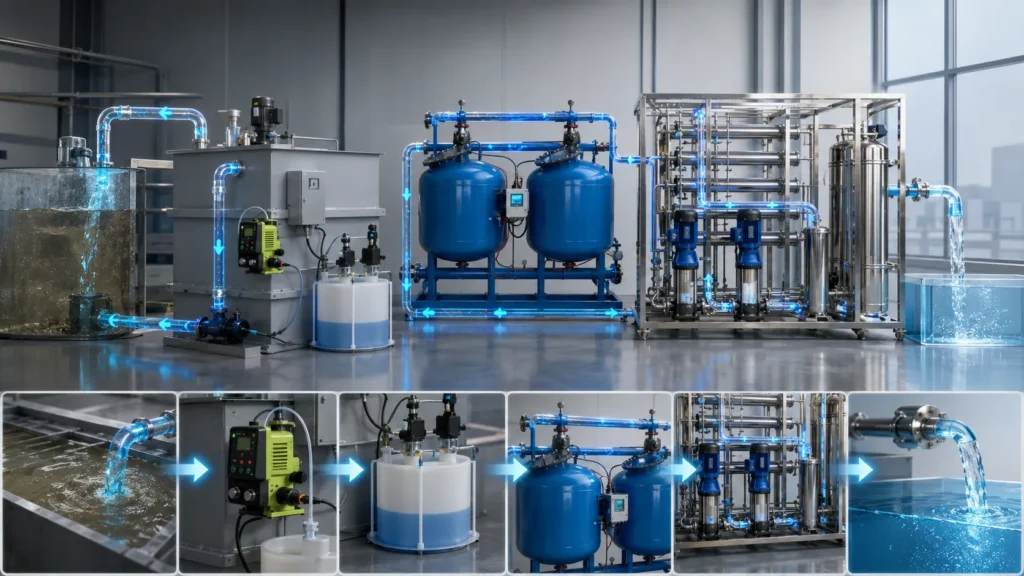 Comment fonctionnent les systèmes de traitement de l'eau de procédé industriel