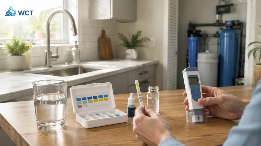 Comparaison des kits de test de dureté de l'eau : bandelettes, gouttes et numérique